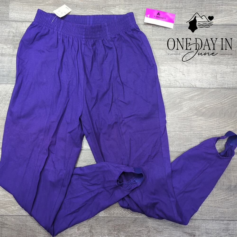 Liz Claiborne Sport Pull On Stirrup Pants Size L